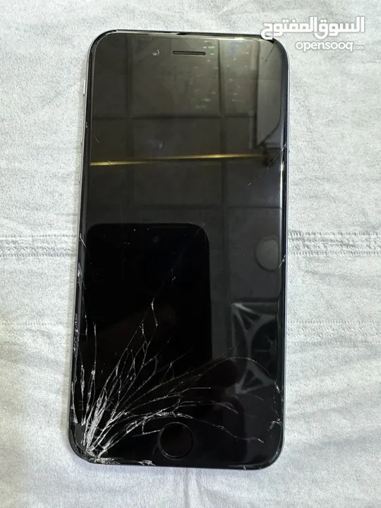 ايفون 6 مقفول ايكلاود وشاشة مكسورة