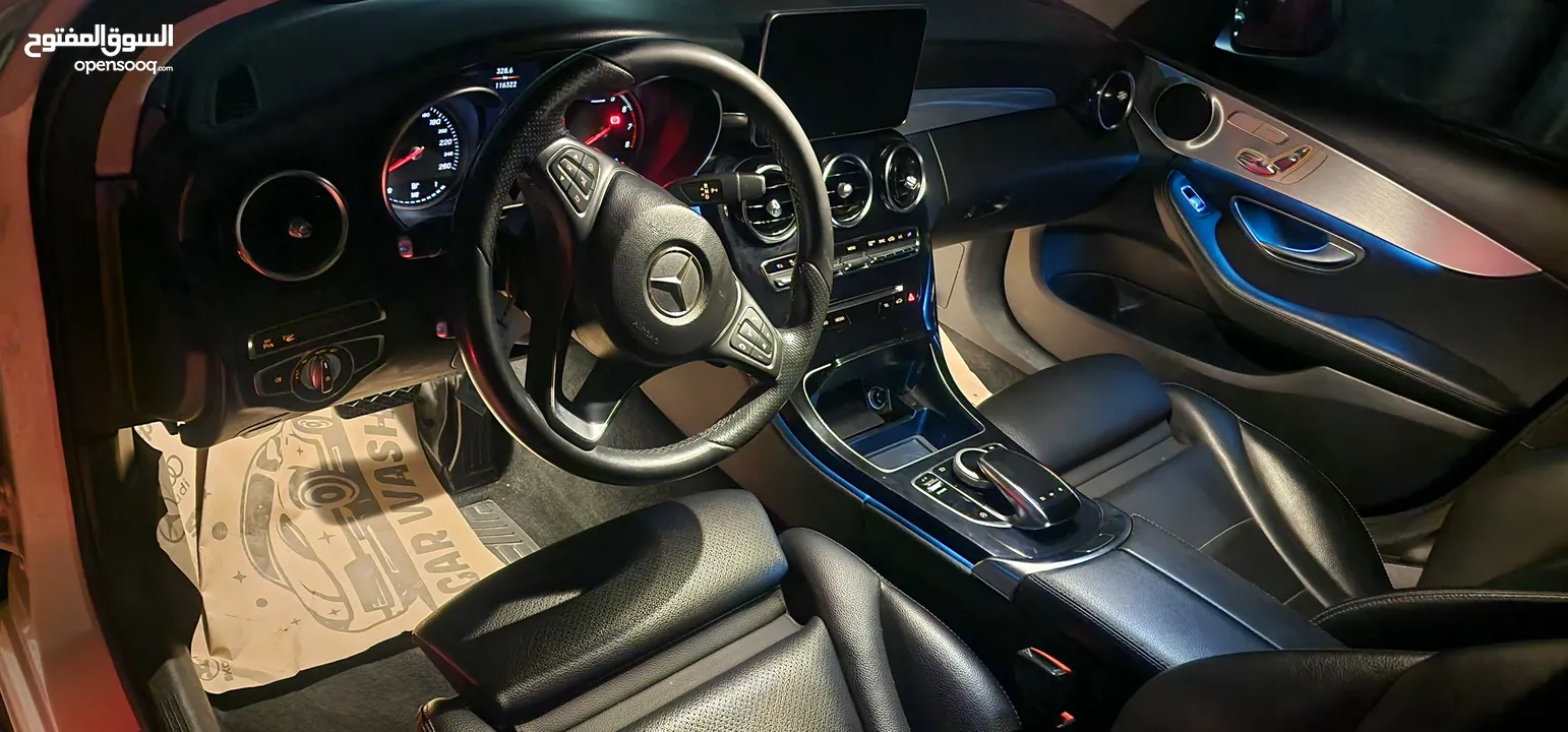 MERCEDEC BENZ C200 YEAR 2017 سيارة مميزة جدا جدا 6 انظمة قيادة السعر على الكاش فقط والسعر نهائي ..