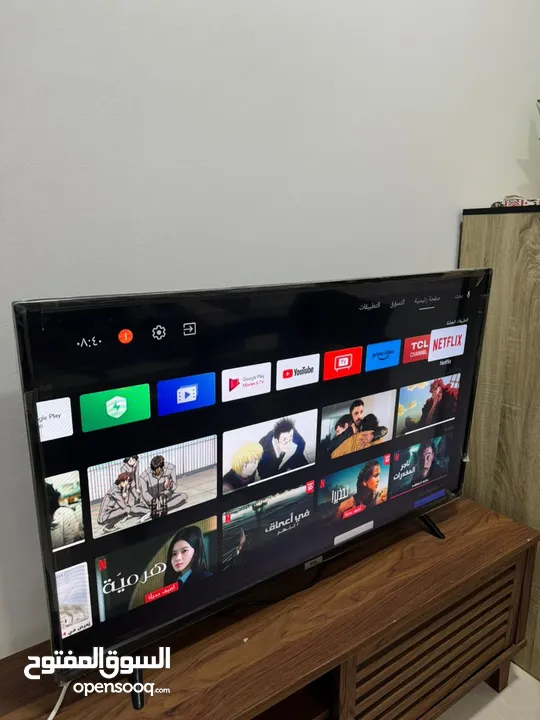 TCL tv 50 بورصة استعمال سنه شبه جديد سمارت نتفلكس فول اتش دي يوتيوب وكل باقي الامور متوفره السعر 55