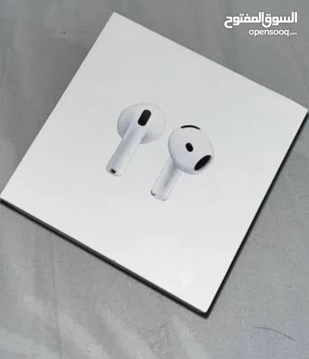 Apple AirPods 4 without noice cancellation   ابل ايربودز 4 جديد غير مستخدم brand new (not used)