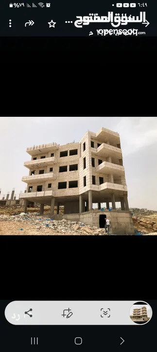 بيت مستقل  في منطقه بيت لاحم  مساحه 3 طوابق عظم