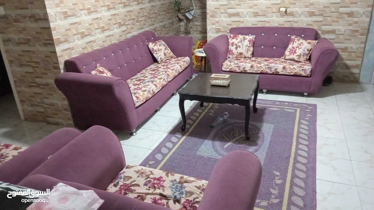 كنب سبع مقاعد شبه وكاله مع السجاده