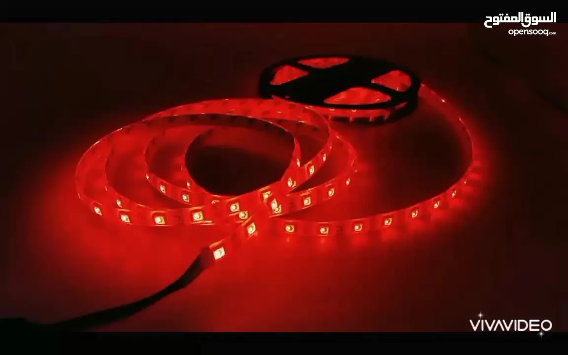 شريط إضاءة ملون 8 الوان مختلفة RGB 5 meters COLOR LED strip decoration light