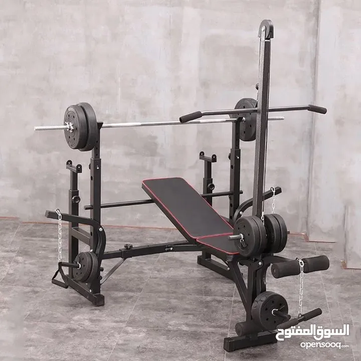 بنش متحرك مع بكرة سحب