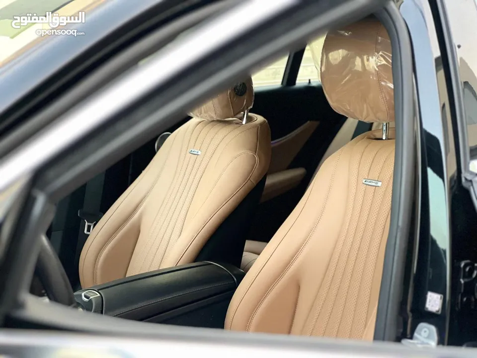 مرسيدس E300 AMG اصل رقم واحد من الداخل زعفراني السياره نظيفه جدا