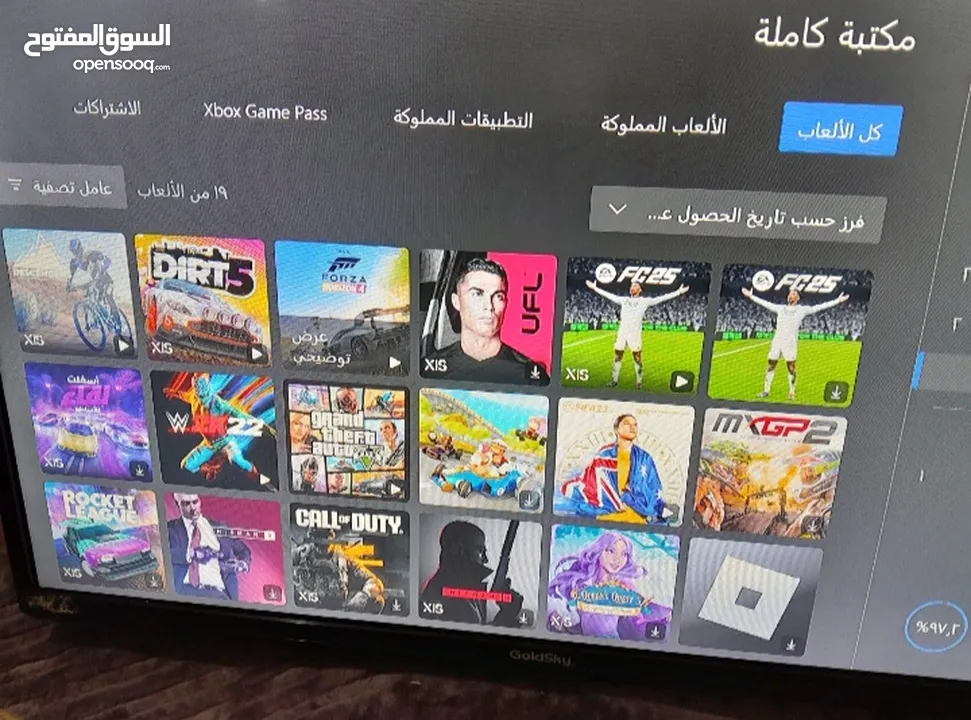 حساب اكس بوكس: dirt 5 Fifa 23 WWE 22 gta 5 لعبة دراجات هوائية  عليه 10دولار ويوجد بطارية قابلة للشحن