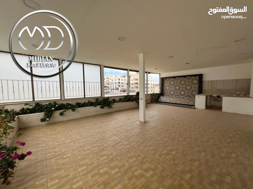 شقة دوبلكس طابق اخير مع روف للبيع خلدا العوجانية مساحة 450م مع تراسات اطلالة جميلة بسعر مميز