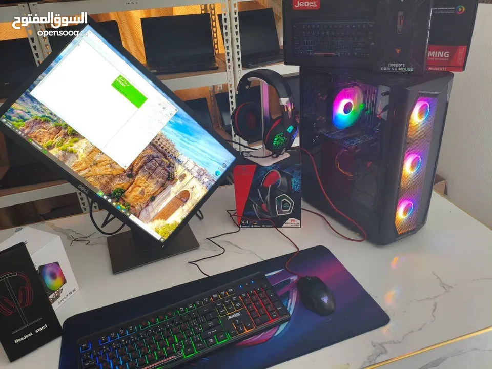 كمبيوتر جهاز كامل متكامل فقط وصّل شغل واستمتع