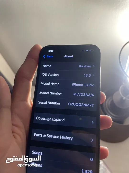 iPhone 13 pro  128. Gg Battery : 77 Color : sky blue