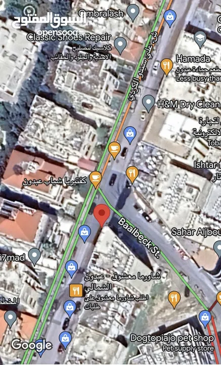 مكاتب  للايجار عبدون الشمالي شارع علي سيدو الكردي تقاطعه مع شارع بعلبك