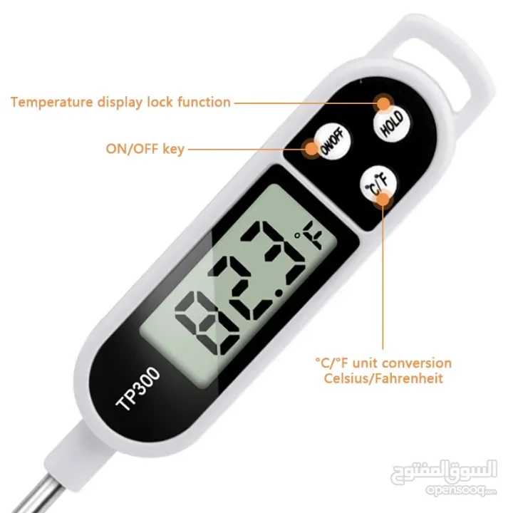 ميزان قياس حرارة الطعام و المشروبات و السوائل جهاز Thermometer لقياس درجه الحراره طعام ثيرموميتر