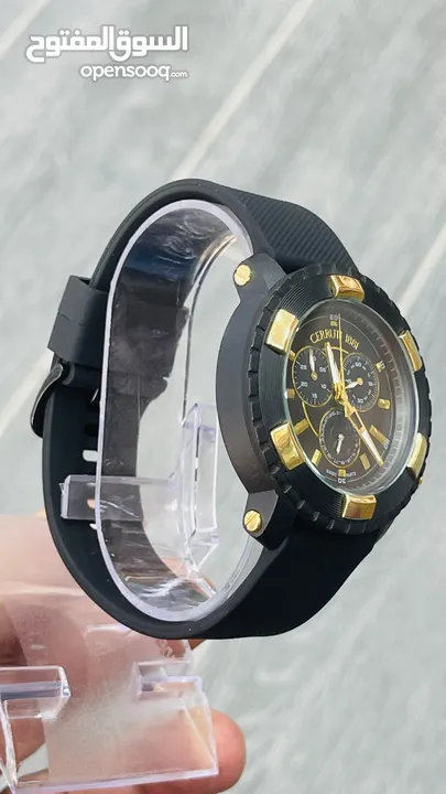 Cerruti 1881 swiss made الساعة بحالة الوكالة بدون علبة وكفالة توقيت رياضي Stopwatch Date and day