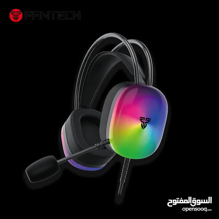 FANTECH AURORA HG29 7.1 SURROUND SOUND GAMING HEADSET فانتيك ار جي بي رائعة بتقنية صوتية ممتازة