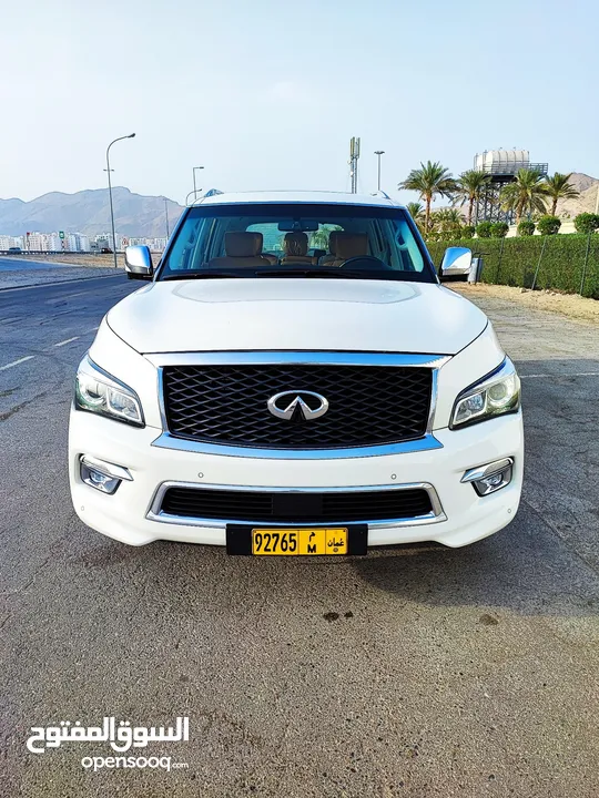 للبيع انفينتيQX80 خليجي الموديل : 2015 فووووول اوبشن المكينة الكبيره