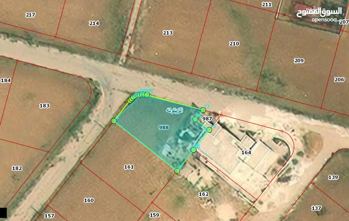 قطعة أرض مميزة للبيع في مشروع نقابة المهندسين الزيتونة (1) خلف الأندلسية