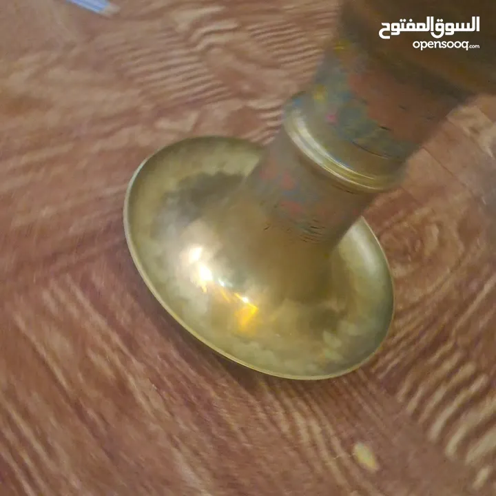 مزهرية نحاس نقش يدوي ارتفاع 120سم مميزه لاصحاب الذوقالرفيع