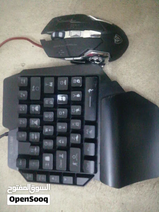 كيبورد وت ماوس مستعمل RGB