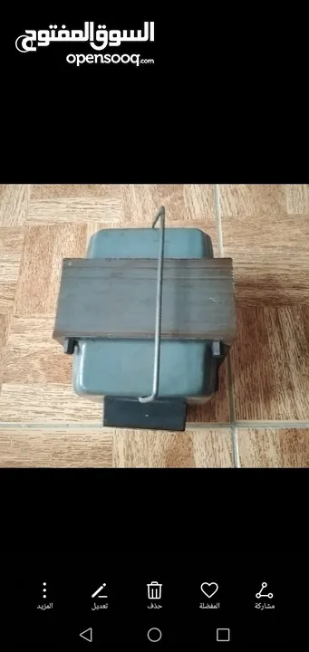محول كهرباء ....بحالة جيدة جدا