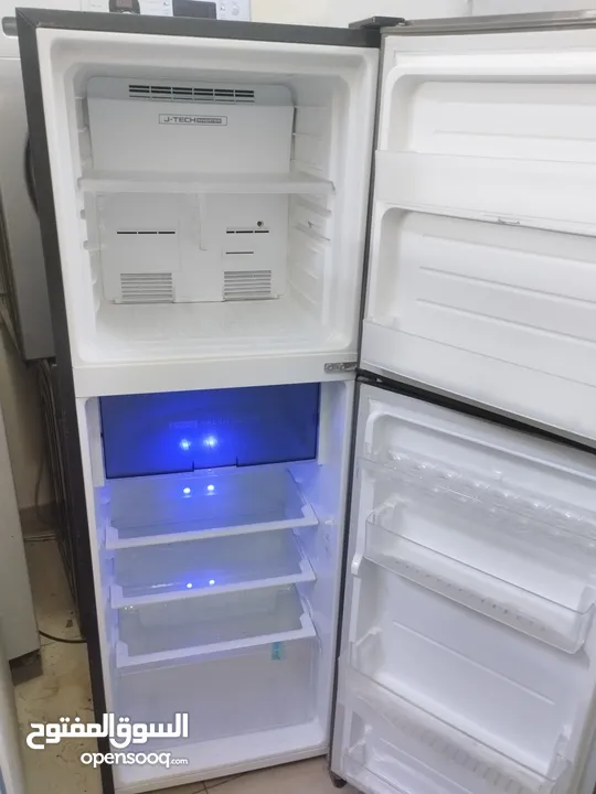 SHARP Refrigerator – Elegant Silver  Spacious and clean