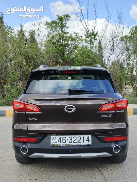 GAC GS3 جاك  موديل 2022 فحص كامل7 جيد ماشية ك 6  الف كيلو غرفة لون بني بحالة الوكالة محرك 1500 cc تي