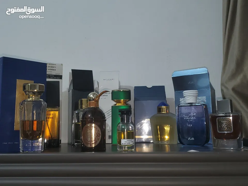 مجموعه عطور للبيع (الرجاء الاطلاع على جميع التفاصيل في الاعلان)