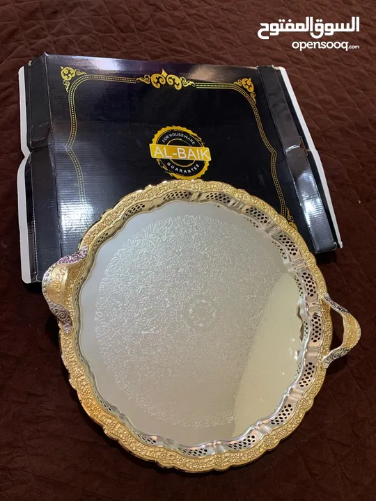 مضايف العيد ذهبيه نوعيه ثقيله استعمال خفيف
