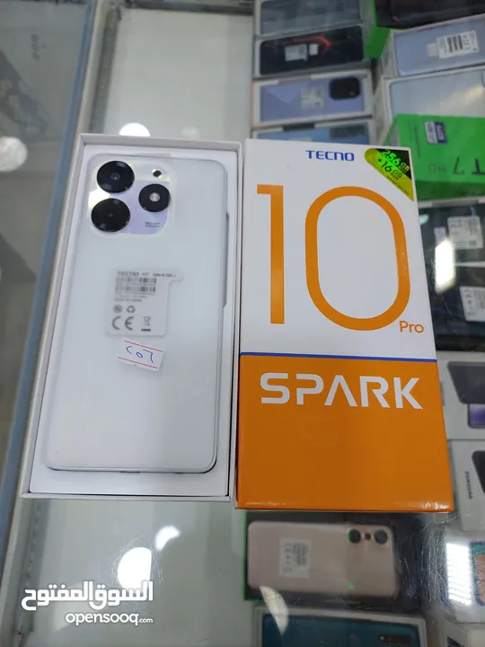 مستعمل ايام Spark 10 pro رام 16 جيجا 256 متوفر توصيل أغراضة الأصلية والكرتونه