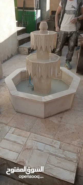 نوافير وشلالات جميع انواع الحجر البناء والديكوارات الستفسار الاتصال على الرقم وعلى واتس اب 077272750