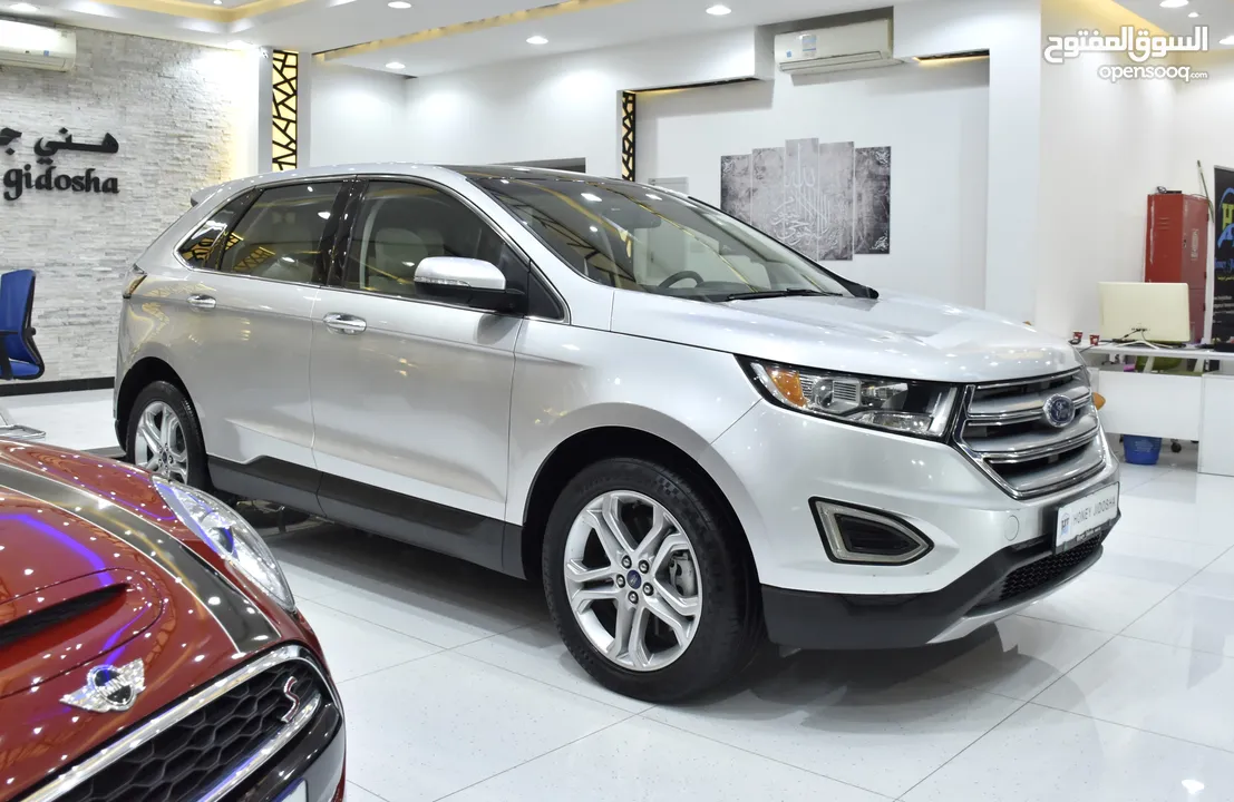 Ford Edge Titanium AWD ( 2017 Model ) in Silver Color GCC Specs