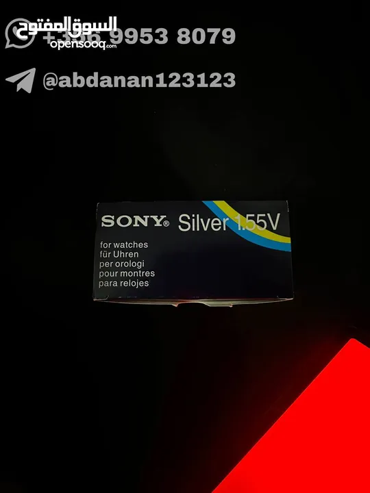 بطاريات sony سوني اصليه اليابانيه 337 sr416sw كفاله 2032       .             .            .