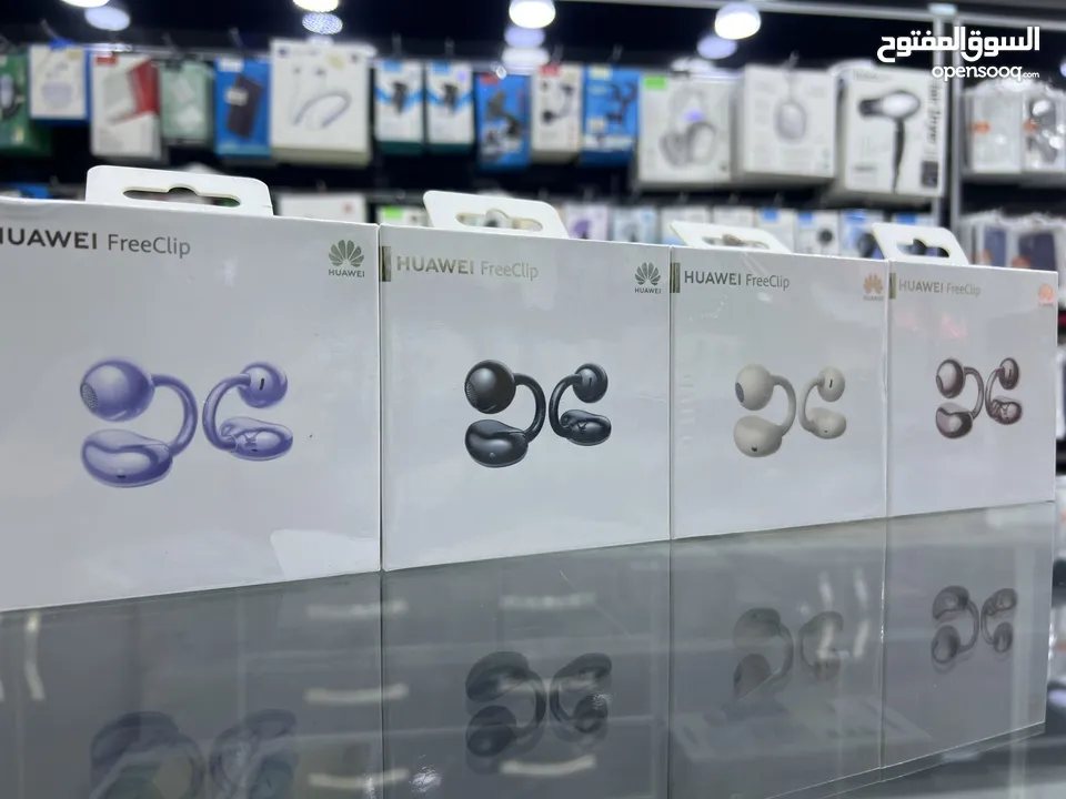 سماعات هواوي فري كليب الجديدة  Huawei FreeClip AirPods  سماعات بلوتوث ( كمية محدودة جدا اخر حبتين )