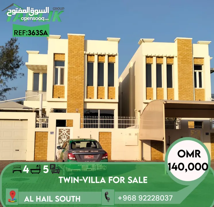 Great Twin-Villa for Sale in Al Hail South REF 363SA