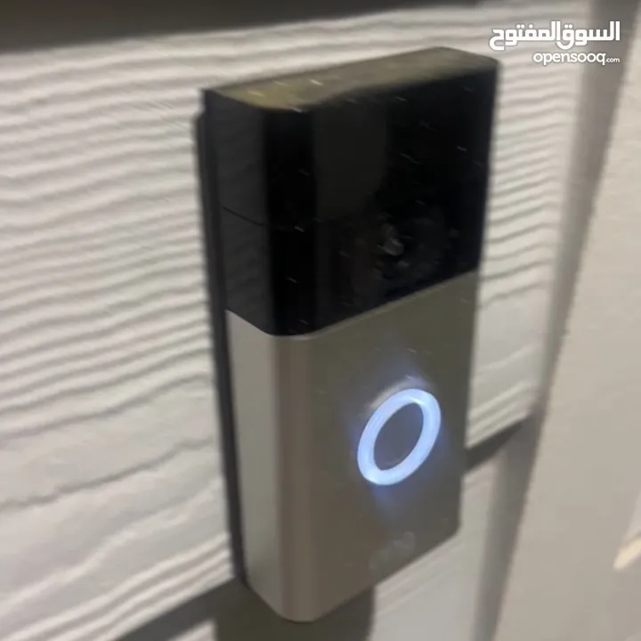 جهاز جرس باب فيديو من أمازون Ring Video Doorbell  4- HDvideo1 with two-way talk بطارية شحن مرفقة سهل