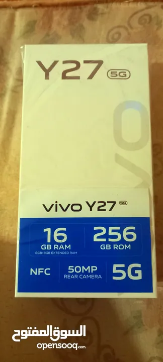 Vivo y27 5g phone  16gb ram 256 memory new phone