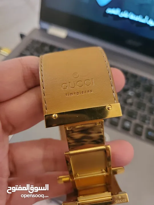 ساعة غوتشي7800L النسائية مطلية بالذهب ستانلس ستيل  Gucci Gold Plated Stainless Steel