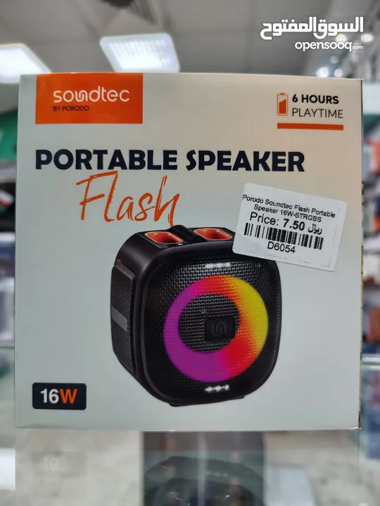 Porodo Soundtec Flash Portable Speaker PD-STRGBS-BK