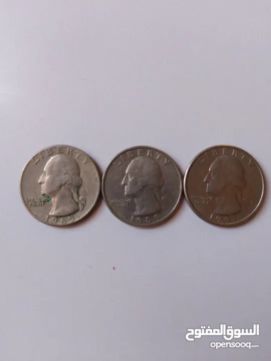 3قطع QUARTER DOLLAR