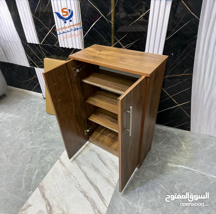 خزانة أحذية تفصيل خشب 90*60*30 بتحمل اوزان بالوان عصرية ومميزة وبأقل الاسعار