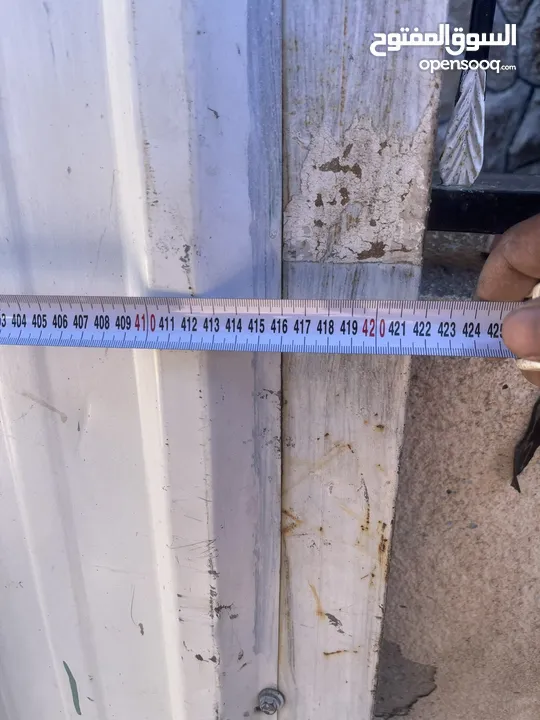 باب سحاب جديد ثقيل وفيه باب خدمات لقياس موجود بلصور بسعر حرق