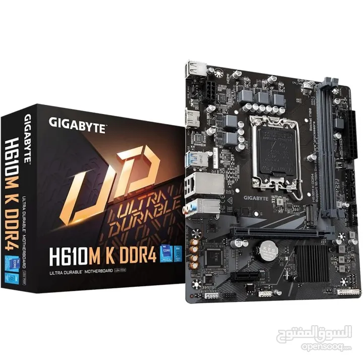كومبو i3 12100 ومذر جيجا بايت h610