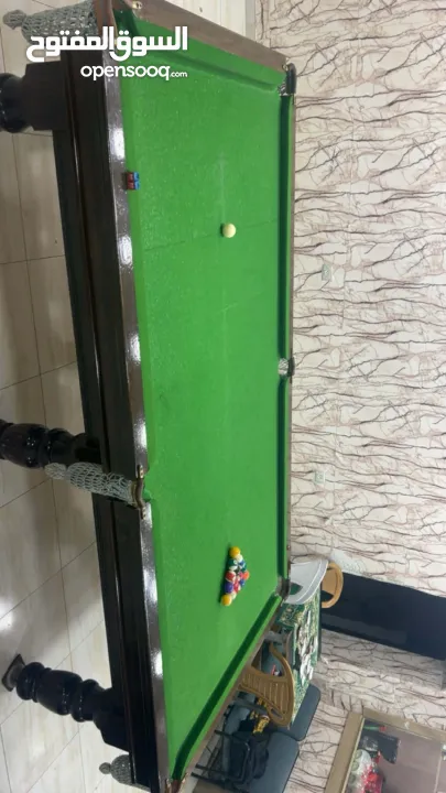 طاولة بلياردو خشب 9 قدم