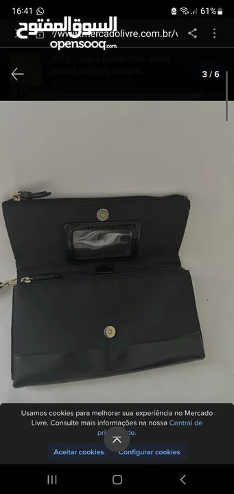حقيبة يد - حقيبة كتف مع حزام سوداء من فيكتوريا سيكريت  Clutch Bag-Crossbody Bag Victoria's Secret
