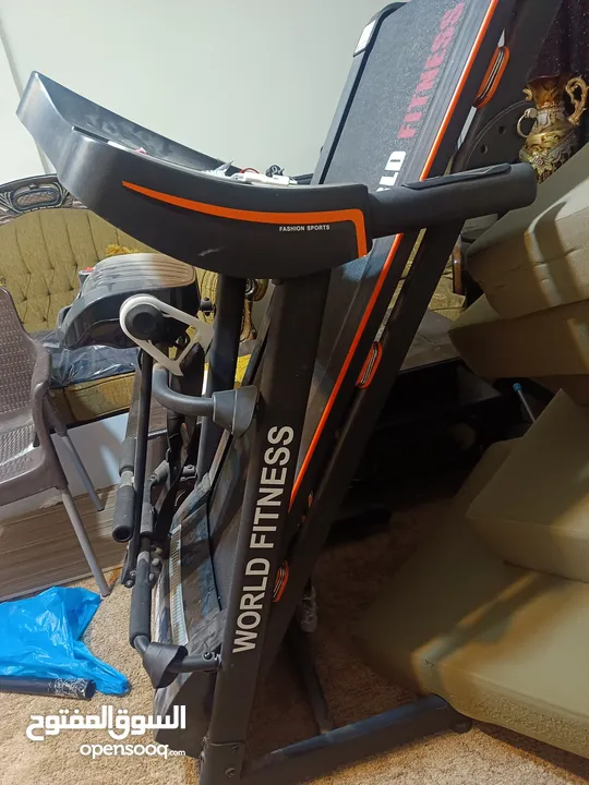 treadmill device world fitness جهاز جري