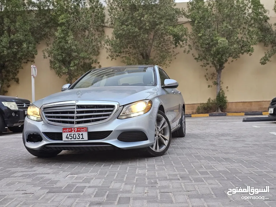 Mercedes Benz c300 sedan 2016 baby blue