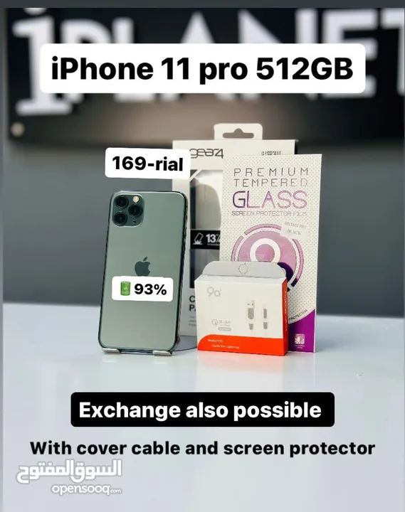 iPhone 11 Pro-512 GB - Admirable device for sale -93% Battery