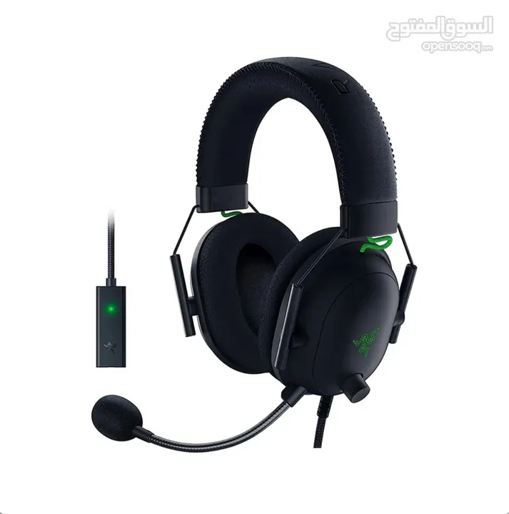 سماعه كمبيوتر او بلايستيشن او تلفون   razer black shark v2   مستعمله شهر ولا شخط