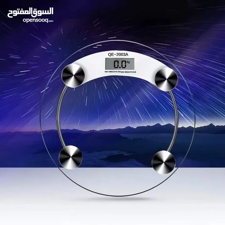 ميزان سيكوريت  منزلي يوزن 180 كيلو لوزن الجسم ميزان زجاج وزن الشخص سيكوريت اعرف وزنك ميزان حمام جيم