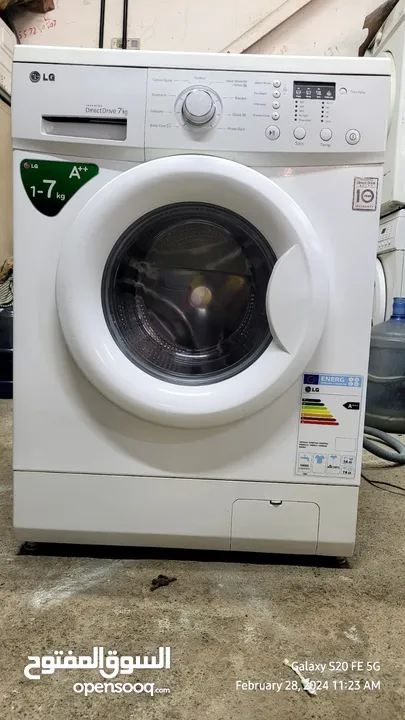 washing machines 7 to 8 kg Samsung and Lg