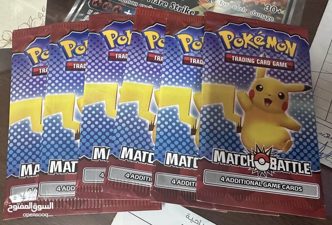 Pokemon match battle sealed packs كروت بوكيمون