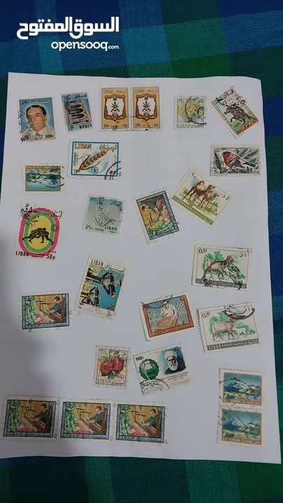 طوابع قديمة منذ اكثر من 50 عام للمقيمين والمهتمين